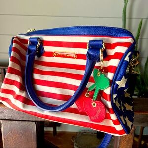 Betsey Johnson American Flag Crossbody Purse